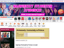 Tablet Screenshot of ambasada.studentnews.pl